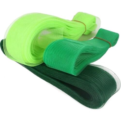 2.0'' /5CM Crinoline Horsehair 100% Nylon Wedding Fascinators DIY Hair Accessories Craft Made Headdress Material 25Yards/Lot