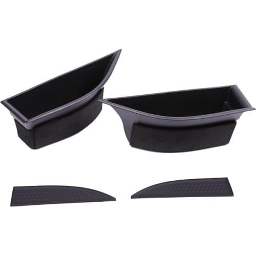 2Pcs Car Armrest Door Storage Box Bracket Tray for Land Rover Range Rover Evoque 16-18