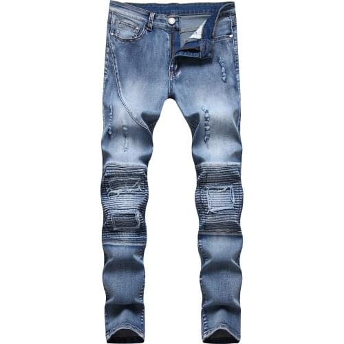 2021 new arrival four seasons jeans men fashion elasticity mens jeans male cotton jeans men pencil pants,size 28-42 N010