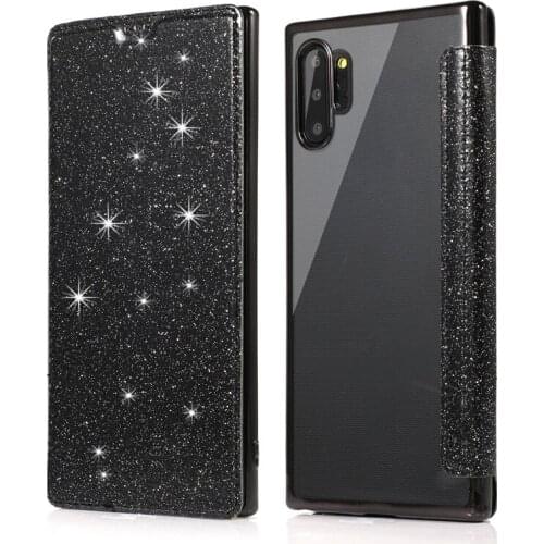 30 PCS High Quality Glitter Flip TPU Leather Wallet Phone Case For Samsung Note10 Note10 Pro S20 S20Ultra S20Plus