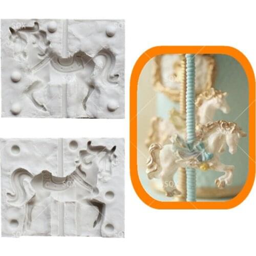 3D Pony Chocolate Cake Baking Molds,Moule Silicone,Cake Decorating Tools Pastry Tools Kitchen Accessories SQ16199