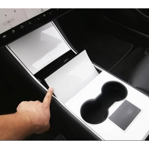 4pcs ABS car Central control panel decorative cover, guard cover For Tesla Model3 model 3