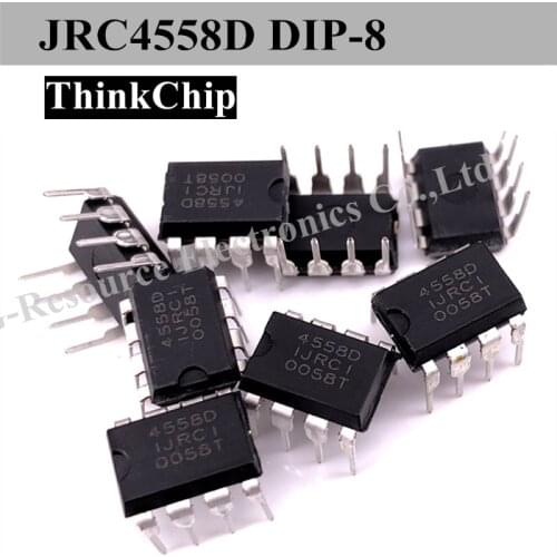 10pcs) JRC4558D DIP-8 Operational amplifier JRC 4558D DIP