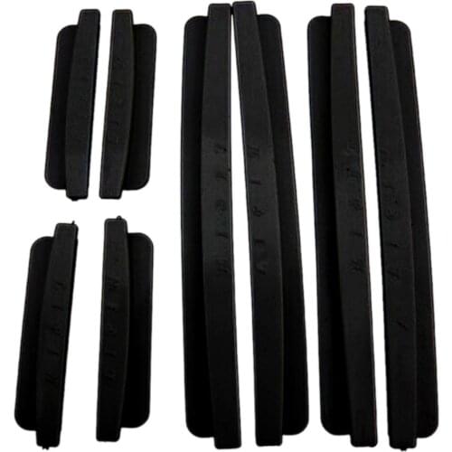 8Pcs Universal Auto Door Edge Bumper Guard Protector Cover Moulding Trim Strip