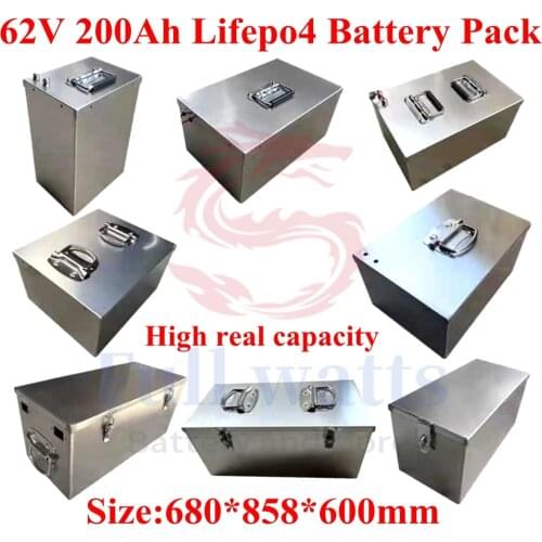 200ah 60v lifepo4 battery 64V 200AH bateria 200AH Lithium battery for 60V high power EV RV Electric motorcycle tricycle scooter