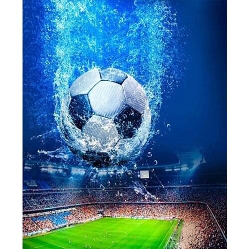 5d Diy Diamond Mosaic Sale Soccer Pictures By Rhinestones Diamond Painting Football Diamond Embroidery Sale Full Round Set CV181