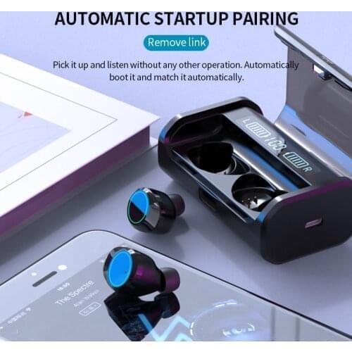 G06 LED Power Display Wireless Bluetooth 5.0 for Samsung Galaxy S9 Plus S8 S7 Active S6 Edge S5 Mini S4 S3 C5 C7 C9 Earbud