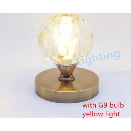 G9 lamp base Iron ceiling rose canopy with crystal base Modern wall lamp downlight aisle light ceiling lamp lighting accessories