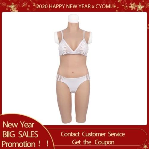 CYOMI 5-point Artifical Vigina Bodysuit For Women Crossdresser Silicone Breast Fake Boobs Pussy Shemale Transgender Drag Queen