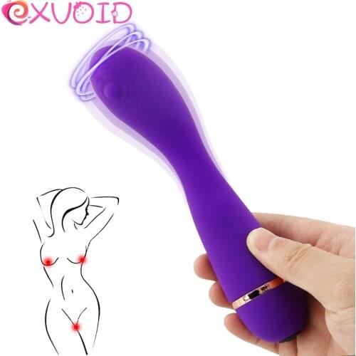 EXVOID AV Stick Vibrator Sex Shop Silicone G-spot Massager Vagina Anal Dilator Sex Toys for Women Men Dildo Vibrators for Women