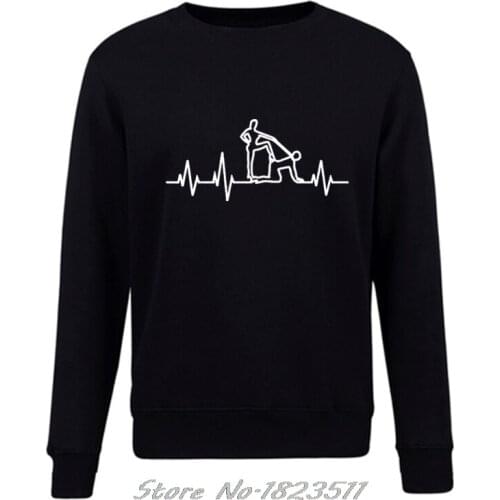 Fashion Autumn Winter Men Fleece pullover Hoodie Couple Game Heartbeat Funny Sweatshirts Hip Hop Jacket Harajuku Streetwear