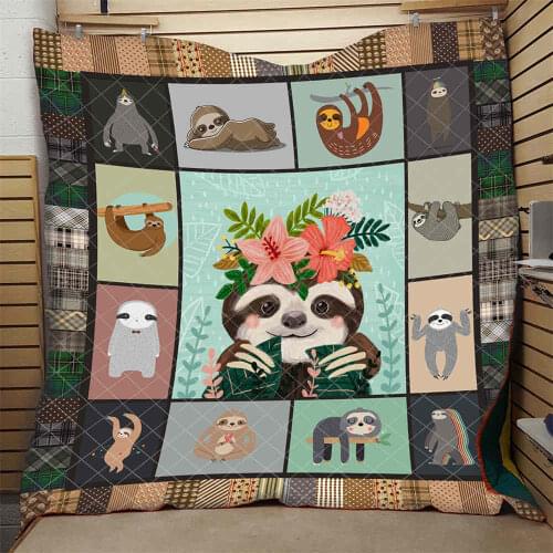 Cartoon Sloth Quilt Cute Fashion Comfortable High End Kids School Adults Bed Summer Autumn Quilt Hot Selling Dropshipping