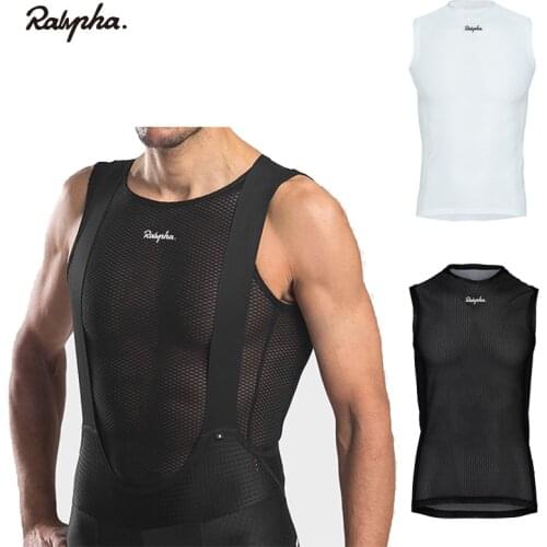 Ralvpha Mens Cycling Base Layers 2021 MTB Bike Cool Mesh Superlight Vest Breathable Short Sleeves Cycling Shirt Undershirt