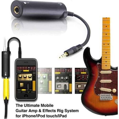 Guitar Link Audio Interface Cable AMP Amplifier I-Rig Converter Effects Pedal Adapter Tuner System Convertor for iPhone iPad
