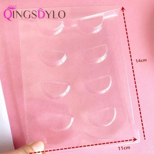 Clear Lash Trays Plastic Transparent Mink Lash holder Clear Acrylic Eyelash Tray