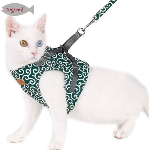 Japanese Flower Design Cat Harness Cat Clothes Clothing For Cats Puppy Dog Cat Leash Dog Harness Collar For Cat Pet Supplies