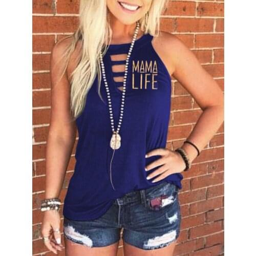 Women Sexy Out Tee Shirt Summer Slim Halter Sweet Color Sleeveless Tops 2021 Elegant Round Neck Shirt Streetwears