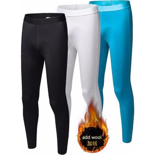 Womens sports leggings thermal Compression tights Running trousers elastic yogalegging sportswear pantyhose add wool leggings