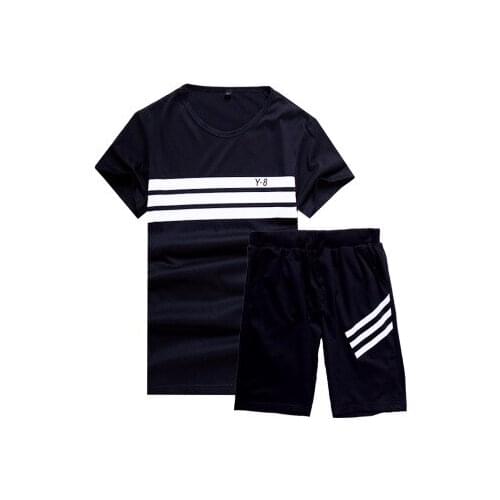 2020Mens Clothing 4xl Brand New Short-sleeve Male Sportwear Suit Summer Designer Short Casual Impression Defines Male Leisure