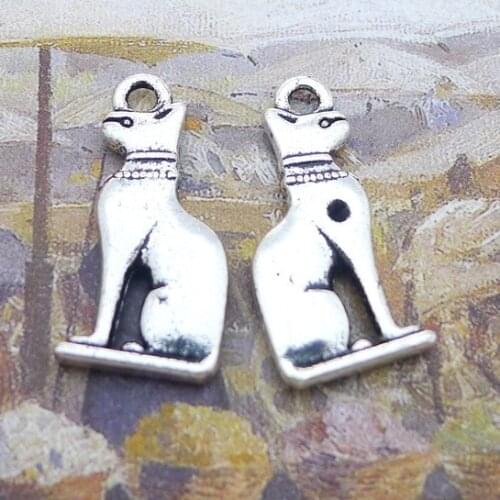 Newest 6Pieces 13*28mm Mixed Alloy Antique Silver Color Loyal Dog Charms Bracelet Pendant Accessory For DIY Jewelry Making