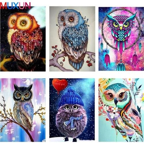 Owl Diamond Painting Diamond Embroidery 5D Diy Full Square Animals Diamond Mosaic Daimond Painting Diamond Gifts Paint H845