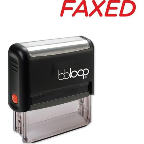 Bbloop Faxed w/Italic Round Style Font and Design Self-Ink