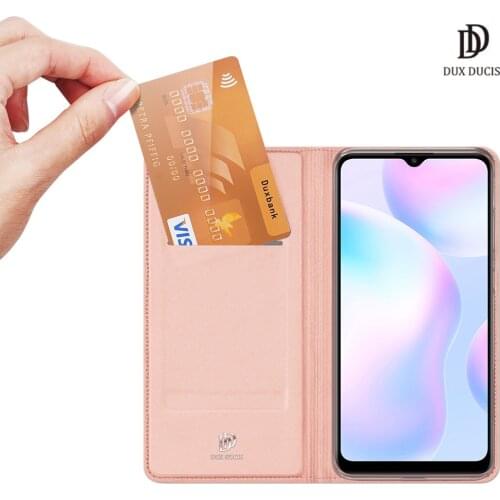 For Redmi 9C / Redmi 9C NFC / Redmi 9 (India) DUX DUCIS Skin Pro Series Flip Case Cover Full Protection Steady Stand Card Slot