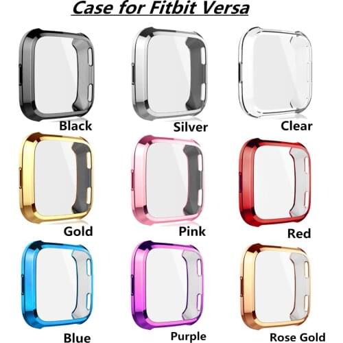 For Fitbit Versa Watch Super-lightweight Slim Case Full Screen Protector Protect Bumper Frame Cover