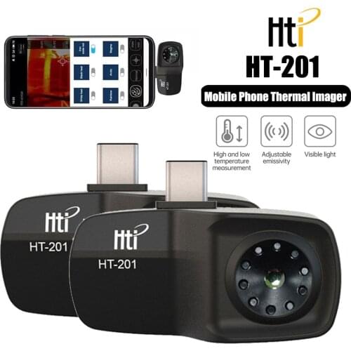 HT-201 Thermal Camera USB Mobile Phone Thermal Infrared Imager For Android Phones Type-C -20℃ To 300℃ Resolution 320x240