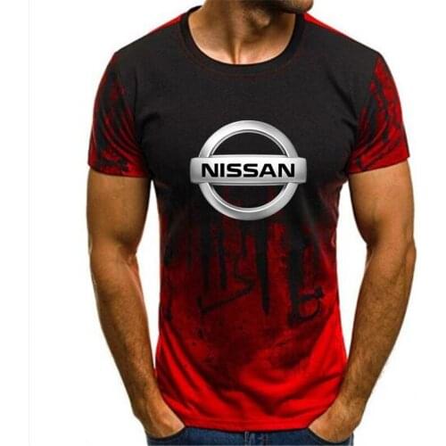 Gradient ink unisex Men Casual Short Sleeve O-neck Nissan pulsar gti-r gti T-shirt Tops Tee Mens Clothing