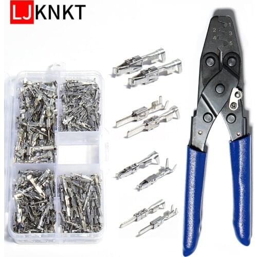 Mixted Auto car Crimping Wire Terminal Repair Automotive Male Female Connector tools For VW Tyco TE Seat 1.5/3.5mm