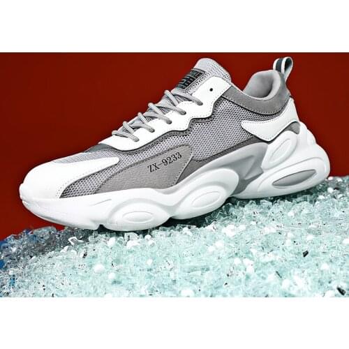 Fashion 2021 New Chunky Shoes for Men Thick Bottom Damping Walking Running Sport Shoes Light Breathable Mens Casual Sneakers