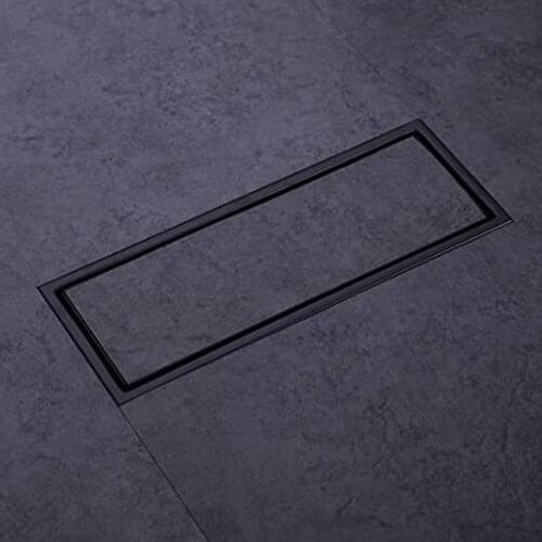 20cm Linear Shower Drains Concealed Floor Strainer Linear Shower Floor Drain with Tile Insert Removable Cover