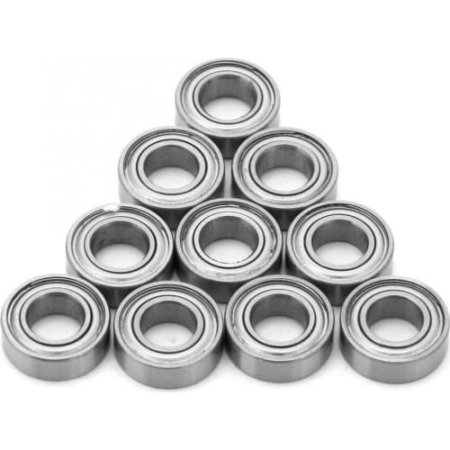 10Pcs R166ZZ Single Rolling Metal Shielded Deep Groove Steel Ball Bearings miniature bearing rodamientos 4.762*9.525*3.175mm