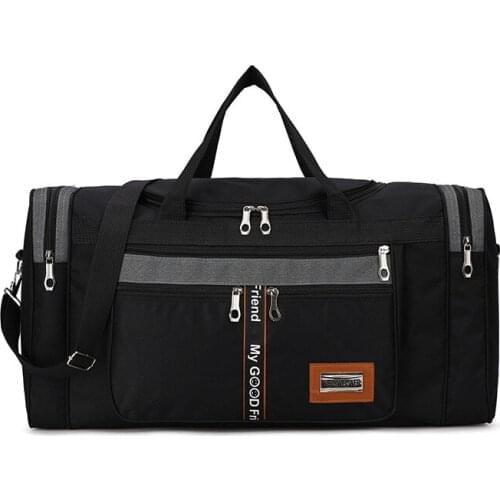 Men Large Capacity Short-distance Travel HandBag Canvas Shoulder Duffle Bags Big Portable Travel Handbag