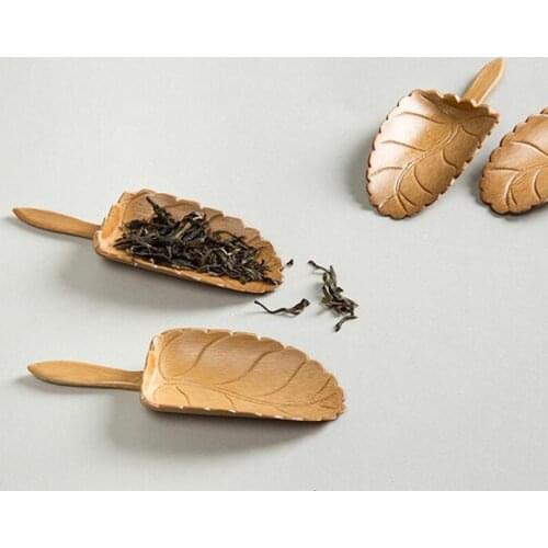 Natural Bamboo Tea Scoop Kung Fu Tea Tools Vintage High Quality Delicate Spoon Bar Home Kitchen Accessories