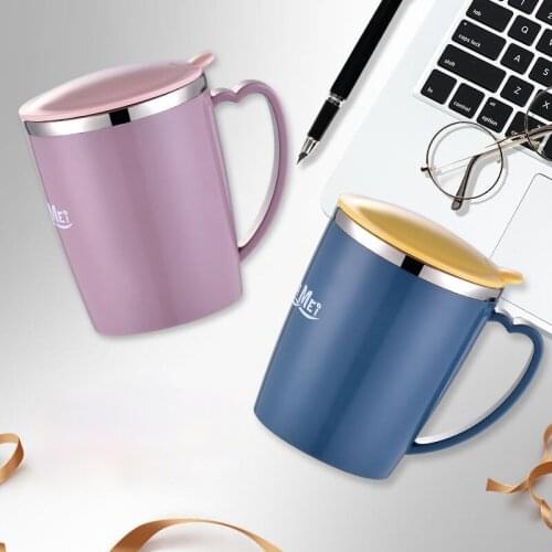 New 350ml Stainless Steel Coffee Mug with Non-slip Car Travel Home Office Vacuum Thermal Tea Water Mugs Drinkware Cup Vacuum Cup
