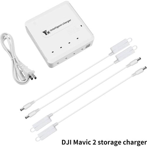 YX DJI Royal Macic 2 Storage Charger 4 battery butler USB charge remote control accessory