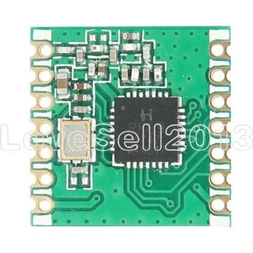 RFM69CW HopeRF 433Mhz Wireless Transceiver FSK Low Power Module Built-in Clock RF Temperature Sensor 61Hz 300 kb/s