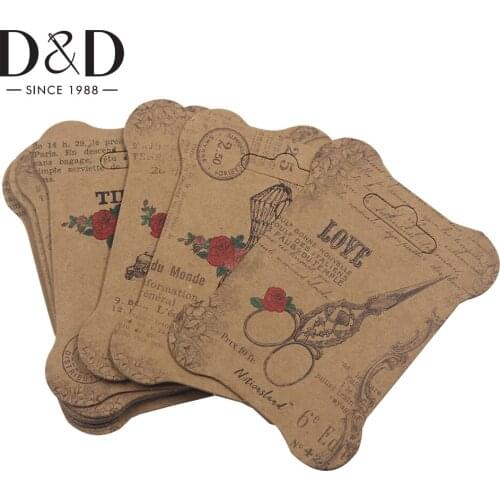 100pcs Paper Floss Bobbins for Storage Holder Embroidery Cross Stitch Thread Floss Organizer DIY Sewing Tools