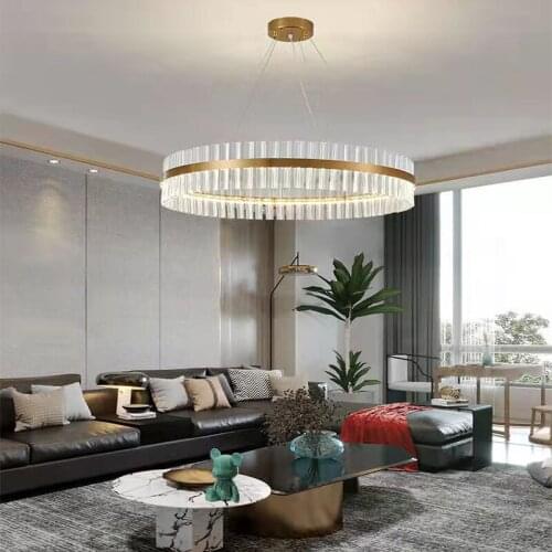 Modern LED chandelier bedroom chandelier villa living lighting hotel crystal lamp ceiling chandelier light lamp ceiling lamp