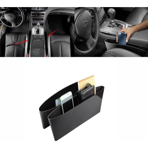 Universal Car Storage Box Mobile Phone Pocket Seat Gap Slit Tidying Box Storage Bag Organizer Car Styling Interior Accessories