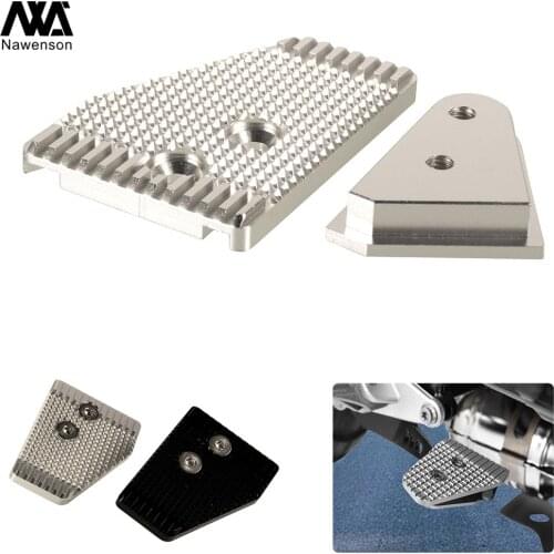 Motorcycle Rear Brake Lever Enlarger CNC Aluminum Brake Pedal Widening Base Extension Plate For R1200GS LC/ADV 2013-2018