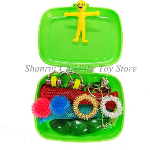 10 PCS Fidget Toys Sensory Antistress Toy Pack Squishy Squish mallow Decompression Stress Reliever Toy For Adults Kids