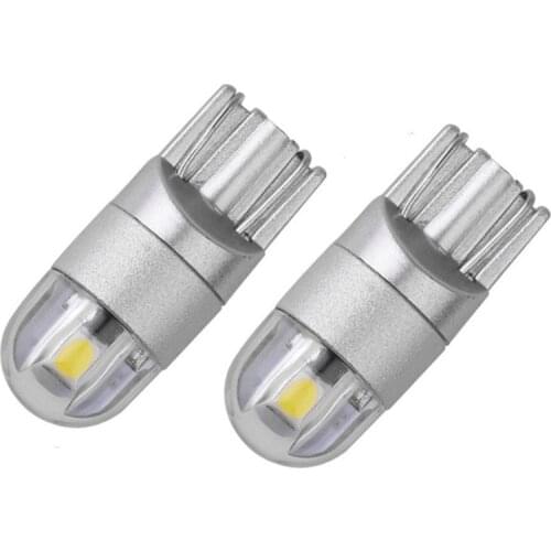 2pcs LED T10 W5W Canbus Bulbs 2SMD 3030 Led car Clearance Light Reading Lights Interior Lights Amber Blue White Green Red Purple