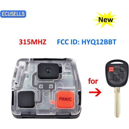 3 Button 315MHz Remote Control Board Fob for Toyota 2003 2004 2005 2006 2007 2008 2009 FCC ID: HYQ12BBT