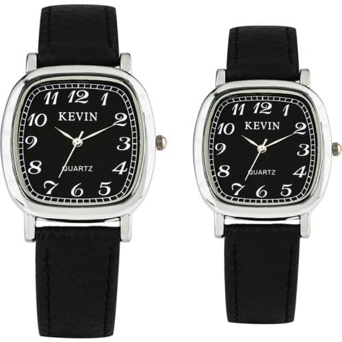 Classic Arabic Numerals Display Quartz Timepiece Lovers Watches Leather Watchband Casual Men Women Couple Wristwatch reloj 2019