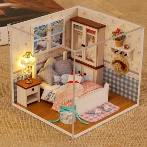 DIY Doll House Kits Handcraft Model 1/24 Dollhouse Miniature with Funiture