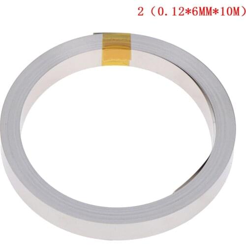 10M 6mmx0.12mm Ni Plate Nickel Strip Tape For Li 18650 26650 Battery Spot Welding new