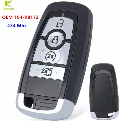 KEYECU OEM Genuine SMART KEY PROXIMITY Keyless Remote Key 434MHz for Ford Mustang 2018 2019 2020 OE 164-R8172 5930660